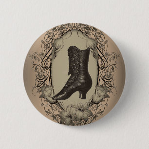 Victoriaans schoenretro fashionista Ronde Button 5,7 Cm