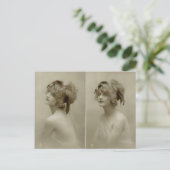 Victoriaans schoonheid briefkaart (Staand voorkant)