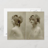 Victoriaans schoonheid briefkaart (Voorkant / Achterkant)