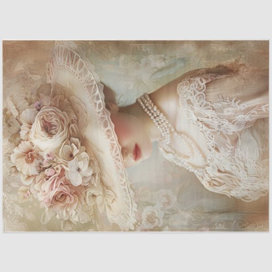 Victoriaans schoonheid tissuepapier (Voorkant)