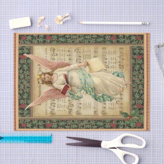 Victoriaans singengel-weefselpapier tissuepapier (Craft)