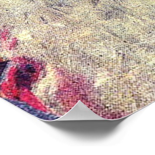 Victoriaans Sint-Nicolaas met ouderwetse ondergang Poster (Hoek)