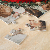 Victoriaans Sinterklaas op Telefoon met Kinderen Legpuzzel (Zijkant)