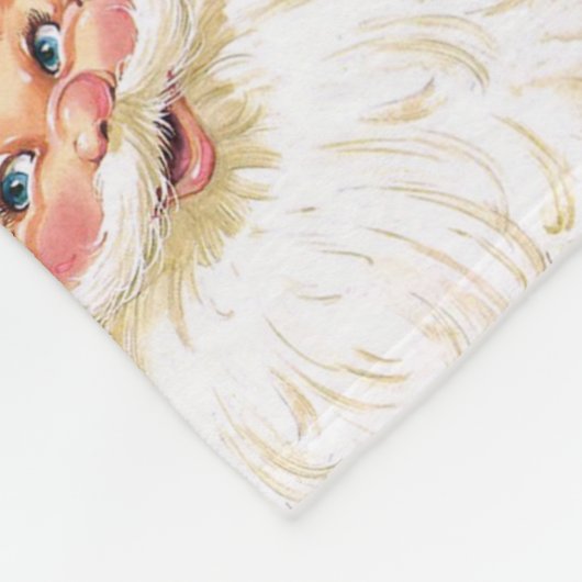  Victoriaans Sinterklaas Turquoise Fleece Deken (Hoek)