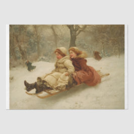 Victoriaans slee tissuepapier