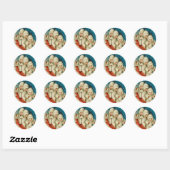 Victoriaans Sneeuw Baby Kerst sticker (Vel)
