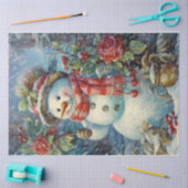 Victoriaans sneeuwman tissuepapier (Craft)