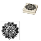 Victoriaans sneeuwvlok # 3 	rubberstempel (Gestempeld)