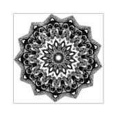 Victoriaans sneeuwvlok # 3 	rubberstempel (Afrduk)