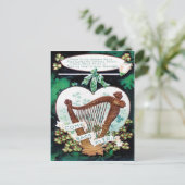 Victoriaans St. Patrick's Day Briefkaart (Staand voorkant)