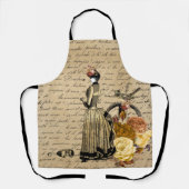 Victoriaans Steam punk  Goud Schort (Voorkant)