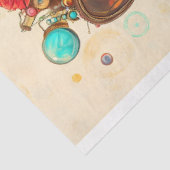 Victoriaans Steampunk Afro-Amerikaanse T9 Decoupag Tissuepapier (Detail)