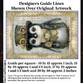 Victoriaans Steampunk Baby Penguin DL3L Decoupage Tissuepapier