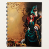 Victoriaans Steampunk Ball Planner (Voorkant)