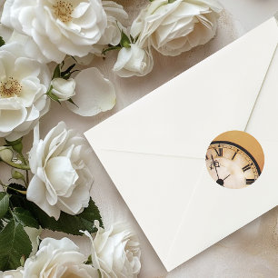 Victoriaans Steampunk bruiloft Ronde Sticker