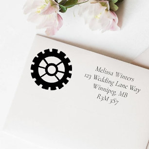 Victoriaans Steampunk bruiloft Zelfinktende Stempel