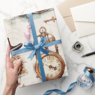 Victoriaans steampunk cadeaupapier