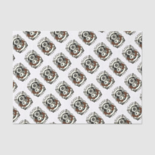 Victoriaans Steampunk diep Zee Diver Red Roses Tissuepapier