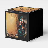Victoriaans Steampunk Elegance bruiloft Bedankdoosjes (Voorkant Zijde)