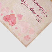 Victoriaans Steampunk Flowers Harten Valentijnsdag Tissuepapier (Detail)