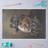 Victoriaans Steampunk Guinee Pig Decoupage Tissuepapier (Craft)