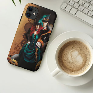 Victoriaans Steampunk Koppel iPhone 11 Hoesje