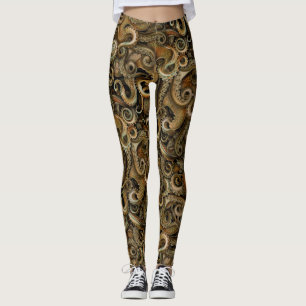 Victoriaans Steampunk Octopus Tentakels Leggings