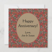 Victoriaans Steampunk Old Lock Key Red Poppies (Voorkant)