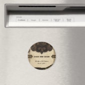 Victoriaans Steampunk Save The Date Magnet Magneet (Insitu (Vaatwasser))