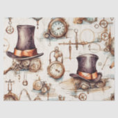 Victoriaans steampunk tissuepapier (Voorkant)