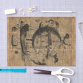 Victoriaans steampunk-vliegmachine tissuepapier (Craft)