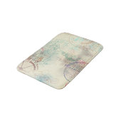 Victoriaans Steampunk | Waterverf Grunge Pastel Badmat (Gekanteld)