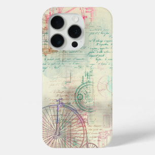 Victoriaans Steampunk Waterverf Grunge Pastel iPhone 15 Pro Case
