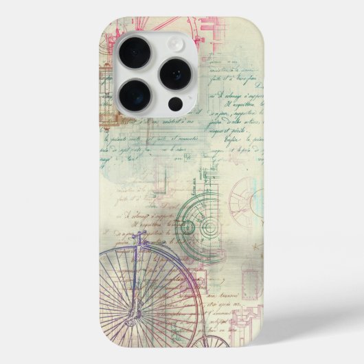 Victoriaans Steampunk | Waterverf Grunge Pastel Case-Mate iPhone Case (Achterkant)
