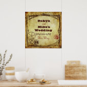 Victoriaans Steampunk Wedding: deze manier van tek Poster (Keuken)