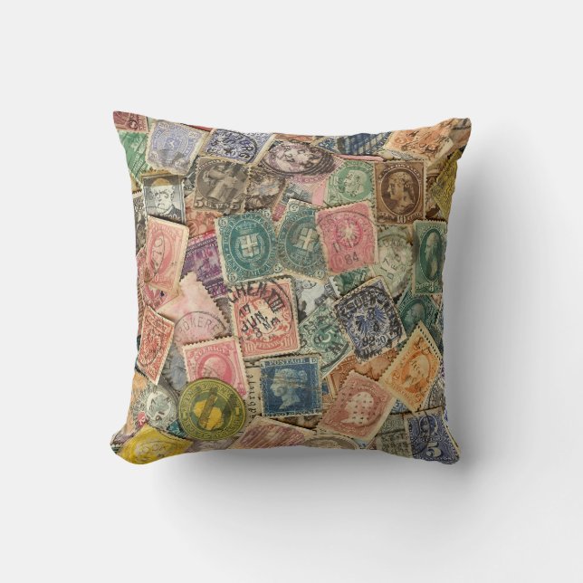 Victoriaans stempel kussen (Voorkant)