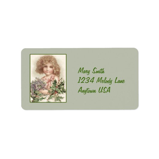  Victoriaans Stickers van het Kunstadreslabel (Voorkant)