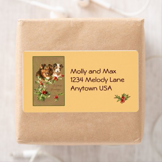 Victoriaans Stickers van het Kunstadreslabel (Insitu)