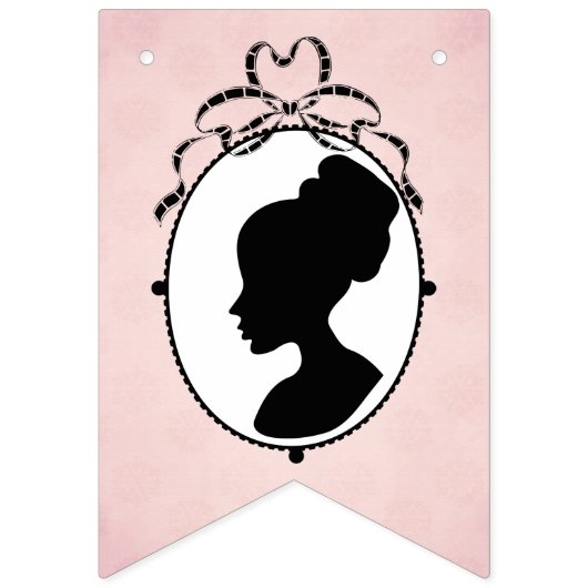 Victoriaans stijl 60s Cameo Band Vlaggetjes (Eerste vlag)