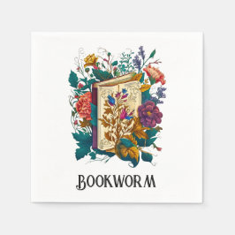 Victoriaans stijl Bookworm ontwerp Servet