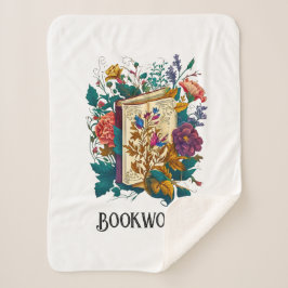 Victoriaans stijl Bookworm ontwerp Sherpa Deken