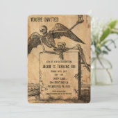  Victoriaans stijl griezelige  partij Kaart (Staand voorkant)