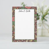 Victoriaans stoampunk  vlindersleutels bedankkaart (Staand voorkant)