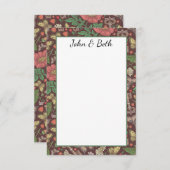 Victoriaans stoampunk  vlindersleutels bedankkaart (Voorkant / Achterkant)