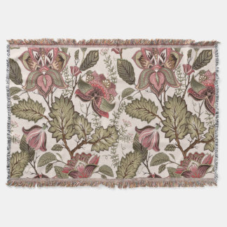  Victoriaans stoffig roze floranje patroon Deken