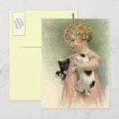  VICTORIAANS Stray Pet neemt het BRIEFKAART van de (Voorkant / Achterkant)