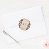 Victoriaans Struik Garden Ronde Sticker (Envelop)