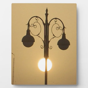  Victoriaans Sunset Street Light Art Design Fotoplaat