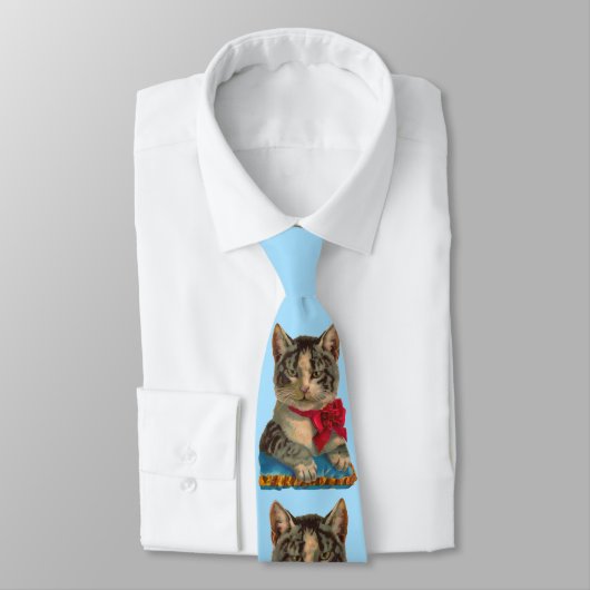 Victoriaans tabby cat stropdas (Gebonden)