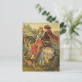 Victoriaans tapijt, broer en zuster Briefkaart (Staand voorkant)